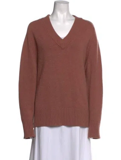 Pre-owned Extreme Cashmere Cashmere V-neck Sweater In Pink