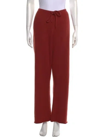 Pre-owned Extreme Cashmere Cashmere Wide Leg Pants In Red