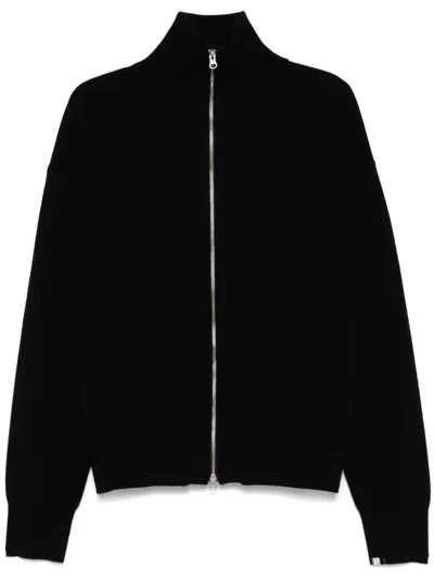 Extreme Cashmere Xtra Out Zip-front Cardigan In Black