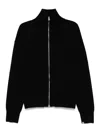 Extreme Cashmere Xtra Out Zip-front Cardigan In Black