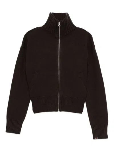 Extreme Cashmere Cashmere Zipped Cardigan In Brown