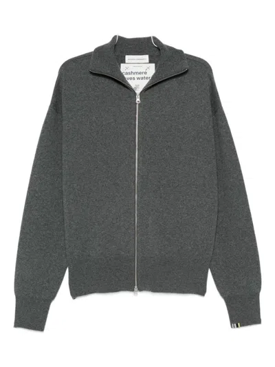 Extreme Cashmere Cashmere Zipped Cardigan In Gray