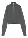 Extreme Cashmere Cashmere Zipped Cardigan In Gray
