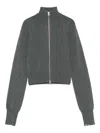 Extreme Cashmere Cashmere Zipped Cardigan In Gray