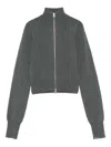 Extreme Cashmere Cashmere Zipped Cardigan In Gray