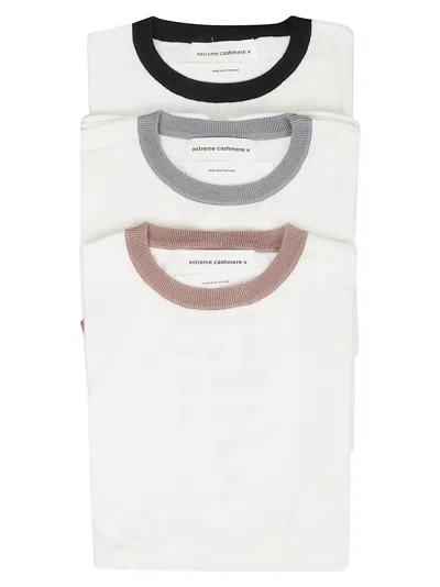 Extreme Cashmere Chloe 3-pack In White/multicolour