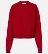Extreme Cashmere Chou Cashmere-blend Cardigan In Red