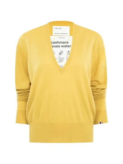 Extreme Cashmere Collin V-neck Sweater In Yellow