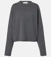 Extreme Cashmere Comfy Cashmere-blend Sweater In Gray