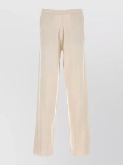Extreme Cashmere Cotton Blend Jogger Trousers Back Pocket In Neutral