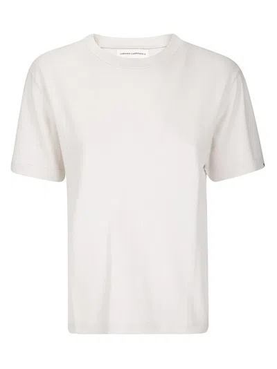 EXTREME CASHMERE COTTON-CASHMERE CREW NECK T-SHIRT WITH MINIMALIST AESTHETIC