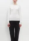 Extreme Cashmere Cotton Cashmere N°392 Eel Top In Snow