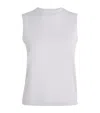 Extreme Cashmere Cotton-cashmere No.421 Player Tank Top In White