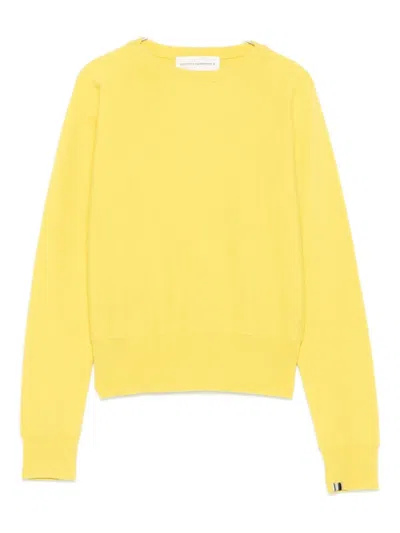 Extreme Cashmere Crew-neck Cashmere Jumper In Yellow