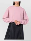 Extreme Cashmere Pink Cashmere Crew Neck Sweater In Pink