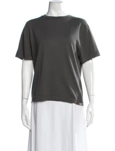 Pre-owned Extreme Cashmere Crew Neck Short Sleeve T-shirt In Grey