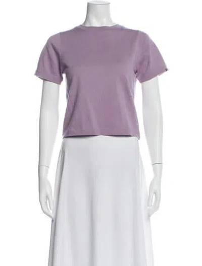 Pre-owned Extreme Cashmere Crew Neck Short Sleeve T-shirt In Purple