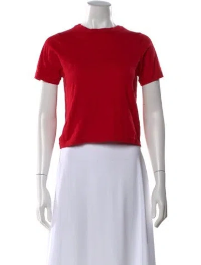 Pre-owned Extreme Cashmere Crew Neck Short Sleeve T-shirt In Red