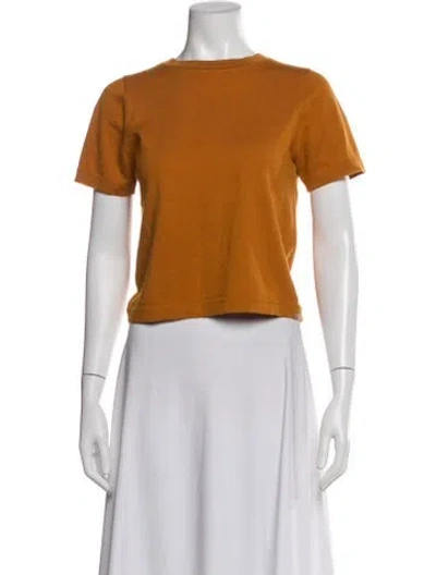 Pre-owned Extreme Cashmere Crew Neck Short Sleeve T-shirt In Yellow