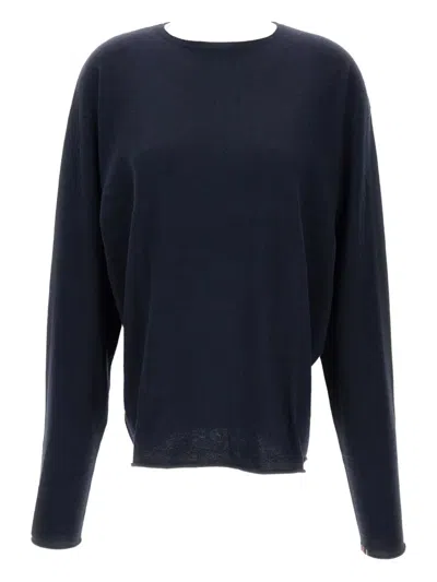 Extreme Cashmere Pullover Mit Geripptem Saum In Blue