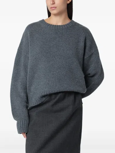 Extreme Cashmere Crew-neck Cashmere Sweater In Gray