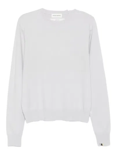 Extreme Cashmere Crew-neck Long-sleeve Sweaters In White