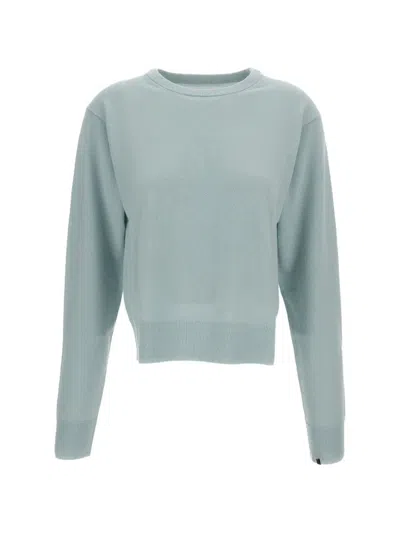 Extreme Cashmere Crew-neck Ribbed-trim Sweater In Blue