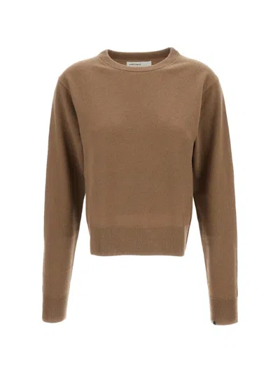 Extreme Cashmere Crew-neck Ribbed-trim Sweater In Brown