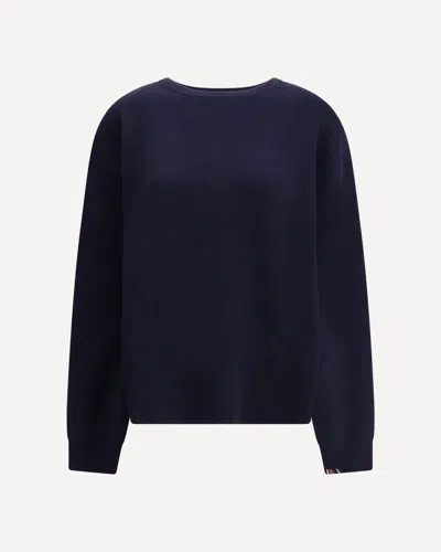 Extreme Cashmere Crewneck Sweater N°431 Mike In Cashmere In Blue
