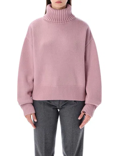 EXTREME CASHMERE EXTREME CASHMERE N°434 CROP XTRA CASHMERE TURTLENECK SWEATER