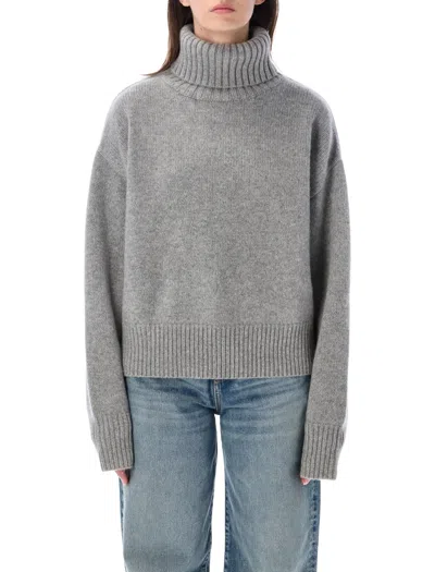 Extreme Cashmere Cashmere High Neck Jumper In Gold