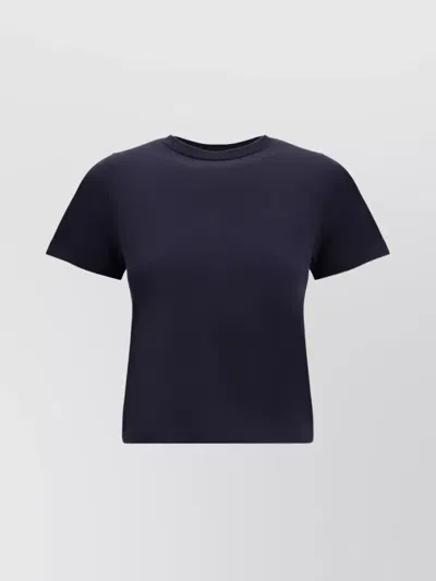 EXTREME CASHMERE CROPPED CASHMERE COTTON KNIT T-SHIRT