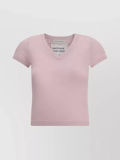 Extreme Cashmere Cropped Cut Knit T-shirt