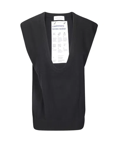 Extreme Cashmere Deep V-neck Sweater In Black