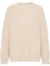 Extreme Cashmere Drop-shoulder Jumper In Neutral