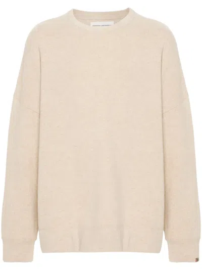 Extreme Cashmere Drop-shoulder Jumper In Neutral