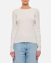 Extreme Cashmere Eel Cotton Cashmere Knit 2.48 Ls T-shirt In White