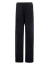 Extreme Cashmere Elasticated-waist Cashmere Trousers In Black