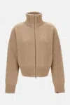 Extreme Cashmere Extra Fab Zip-up Cardigan In Brown