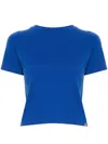 Extreme Cashmere Fine-ribbed T-shirt In 蓝色