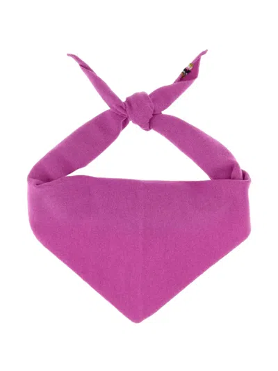 Extreme Cashmere Fine-knit Bandana Scarf In Pink