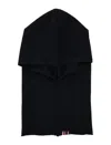 Extreme Cashmere Fitted Black Balaclava With Minimalist Design In Black