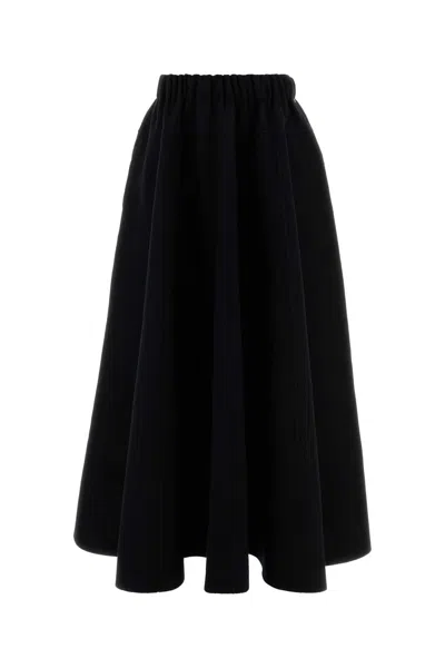 Extreme Cashmere Flannel Venus Skirt In Black