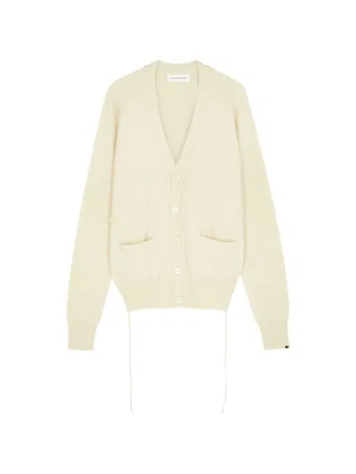 Extreme Cashmere Front-pocket Cardigan In Neutral