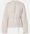 Extreme Cashmere Ginza Cashmere Wrap Cardigan In White