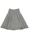Extreme Cashmere Girl Mini Skirt In Grey