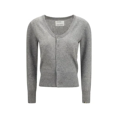 Extreme Cashmere Gray Cashmere Cardigan