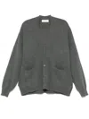 Extreme Cashmere Green Tokio Cashmere Cardigan In Gray