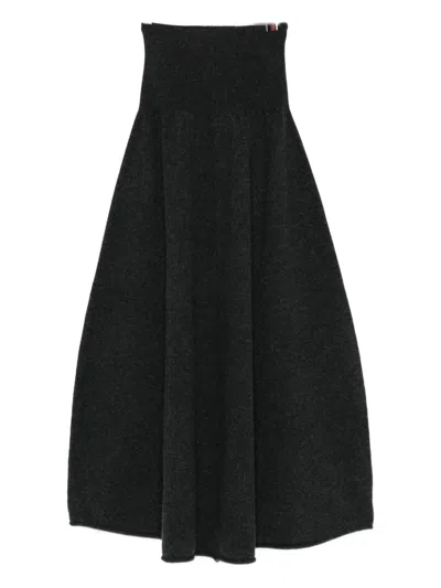 EXTREME CASHMERE HIGH-WAIST MIDI SKIRT
