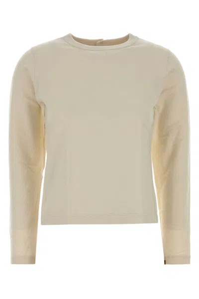Extreme Cashmere Ivory Cotton Blend Lizzy T-shirt In Neutral